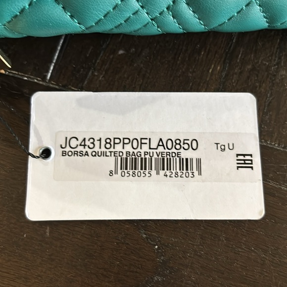 NWT Love Moschino Teal Quilted Women's Bag - Picture 6 of 9